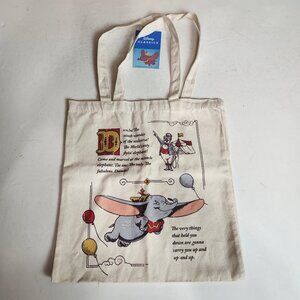 NWT Disney Dumbo Canvas Tote Bag Authentic Dance Bag Travel
